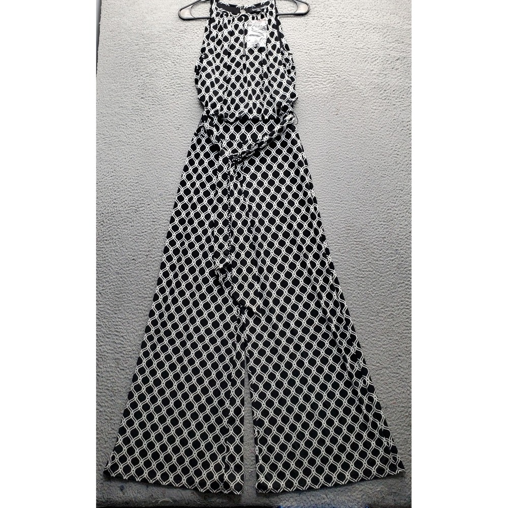 White House‎ Black Market Jumpsuit Womens 2XS Multi Geometric One Piece Wide Leg